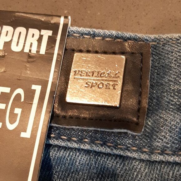 Vertical Sport Blue Stone Straight Leg Jeans NWT - Picture 3 of 12